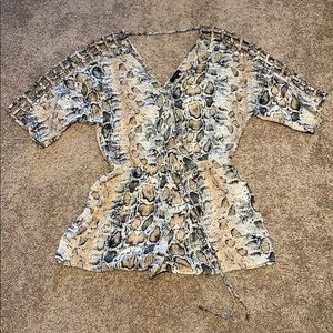 Romper Snakeskin Size S